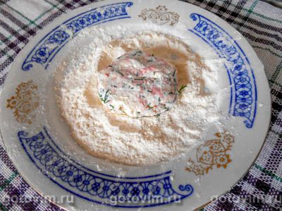 Несладкие сырники с укропом и колбасой (2-й рецепт)