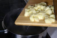 Тальятелле с картофелем и фасолью