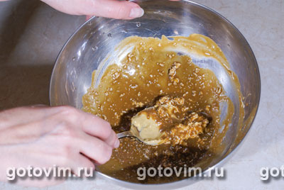 Печеный картофель с горчично-медовой заправкой