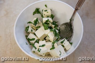 Салат из печеной тыквы со свеклой и брынзой