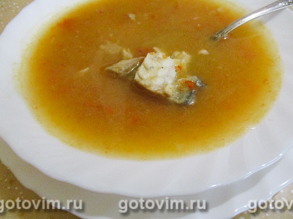 Рыбный суп-пюре с тыквой .