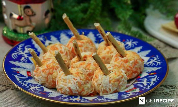 Photo of Закусочные шарики с соленой сельдью и морковью.