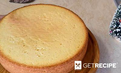 Бисквитный торт с зефирным кремом (2-й рецепт)