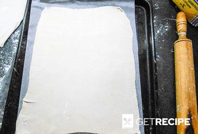 Пирог «Елочка» из слоеного теста с абрикосовым джемом (2-й рецепт)