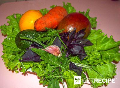 Овощной салат с авокадо, манго и кукурузой (2-й рецепт)