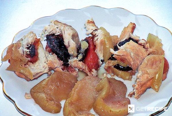 Photo of Фруктовая курица (куриные грудки с сухофруктами и яблоками) (2-й рецепт)