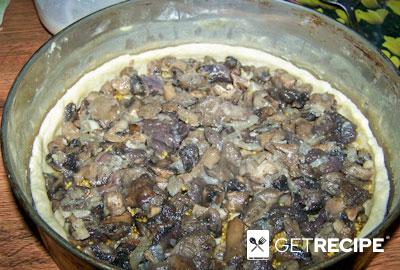 Луковый пирог с грибами (2-й рецепт)