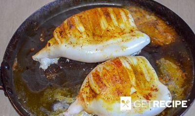 Жареные кальмары на гриле (или сковороде) (2-й рецепт)