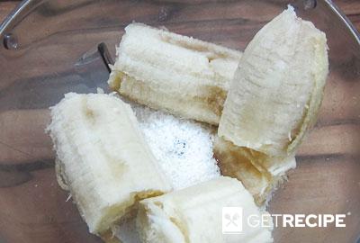 Банановое печенье с какао, овсяными хлопьями и кокосовой стружкой