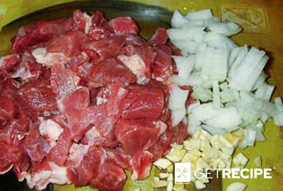 Кабачок, фаршированный мясом (2-й рецепт)