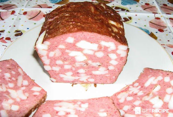 Мясной хлеб из говядины со свининой и шпиком (2-й рецепт)