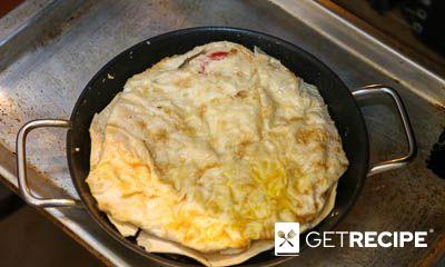 Пирог из лаваша с ветчиной и сыром (2-й рецепт)