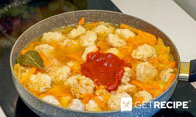 Куриные тефтели в соусе из овощей (2-й рецепт)