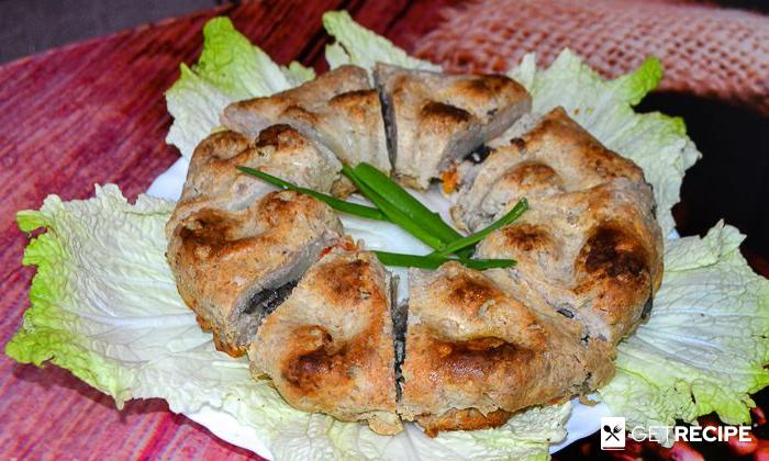 Photo of Мясной кекс с начинкой из грибов и картофеля (2-й рецепт)