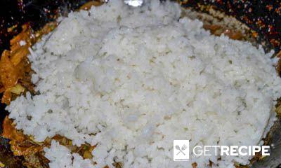 Рисовая каша с сушеными грибами