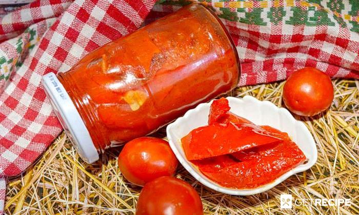 Перец в томатном соке на зиму (2-й рецепт)