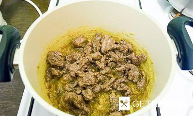 Чечевица с говядиной, имбирем и карри (2-й рецепт)