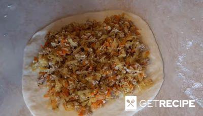 Пирог с капустой и фаршем (2-й рецепт)