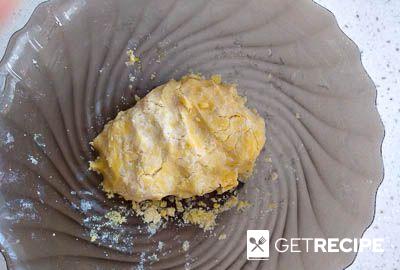 Творожный пирог с персиками и воздушной меренгой (2-й рецепт)