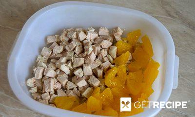 Фитнес-салат с курицей, яблоками и апельсином (2-й рецепт)