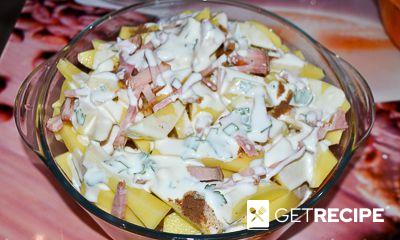 Картофельная запеканка с сыром и беконом в духовке (2-й рецепт)