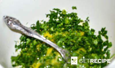 Кюкю по-азербайджански (яичница с зеленью) (2-й рецепт)
