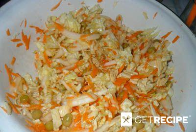 Салат из соевой спаржи и капусты (2-й рецепт)