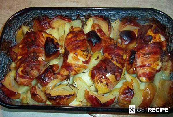 Курица в беконе c картофелем (2-й рецепт)