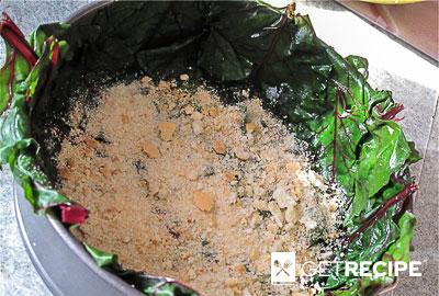 Рыбный пирог в листьях мангольда (рыбная запеканка).