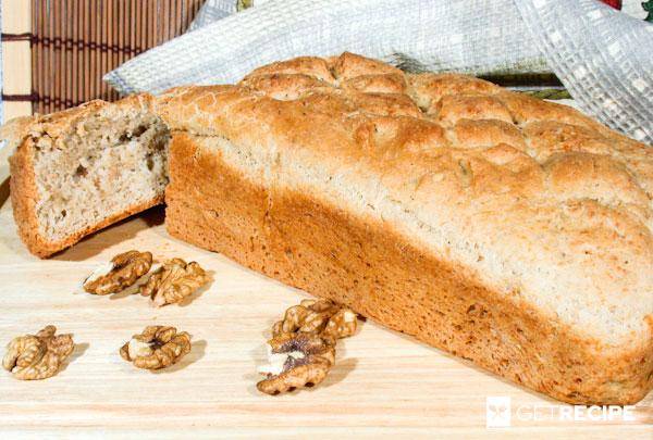 Photo of Хлеб с сыром и грецкими орехами.