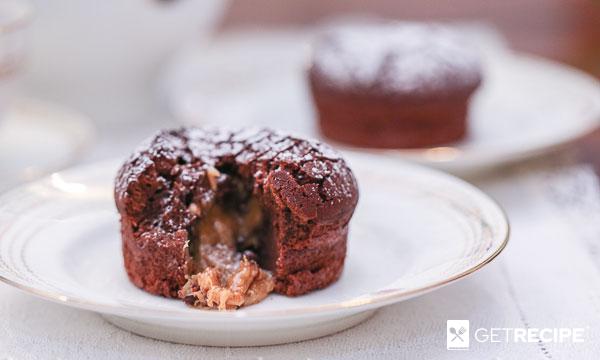 Photo of Шоколадные кексы-брауни с карамельной начинкой