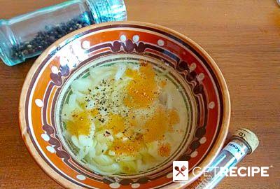 Быстрый луковый суп с сыром в духовке (2-й рецепт)