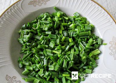 Оладьи на кефире с капустой и зелёным луком (2-й рецепт)