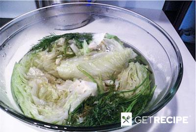 Закуска из маринованного зеленого салат (Шарлота) (2-й рецепт)