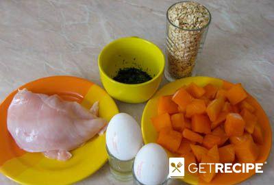 Куриные оладьи с тыквой и овсянкой (2-й рецепт)