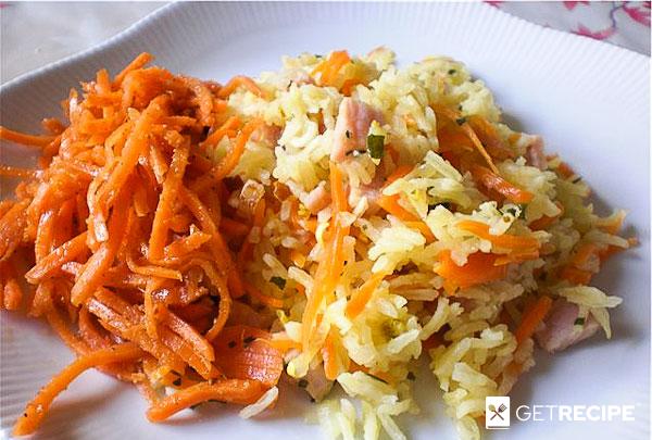 Рис с овощами и каслером (по мотивам турецкого пилава)