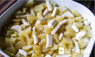 Картофельная запеканка со шпинатом и кедровыми орешками (2-й рецепт)