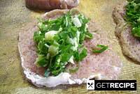 Рулетики из свинины с зелёным луком и сыром (2-й рецепт)