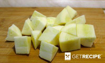 Салат из зеленых помидоров с кабачками на зиму (2-й рецепт)