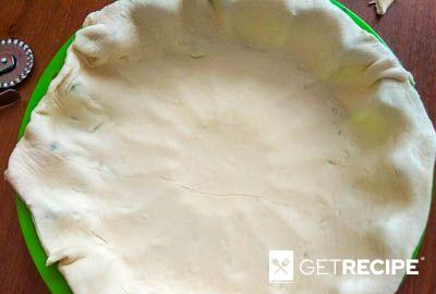 Пирог из слоеного теста с краснокочанной капустой (2-й рецепт)