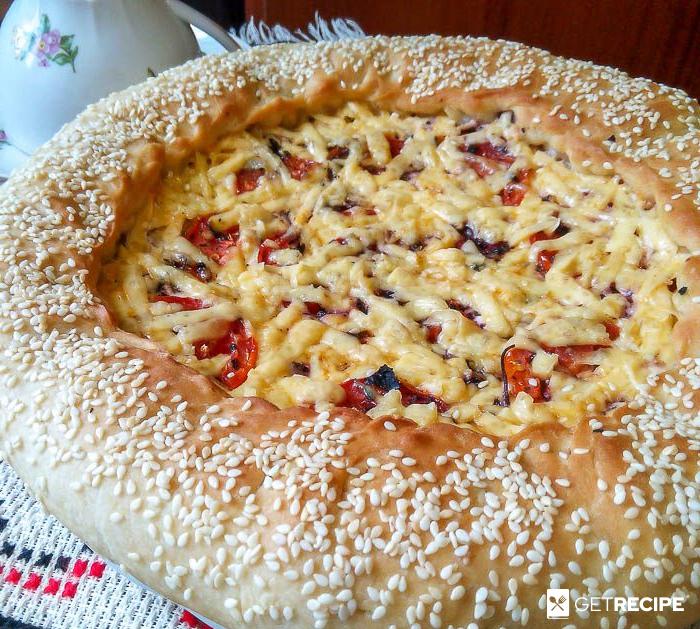Photo of Открытый пирог с помидорами и сыром (2-й рецепт)