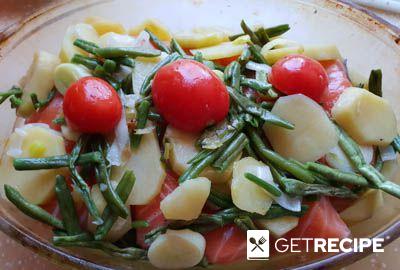 Семга с овощами в духовке (2-й рецепт)