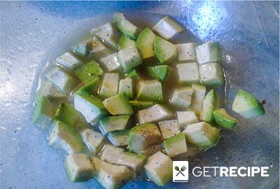 Макаронный салат с авокадо и горбушей (2-й рецепт)