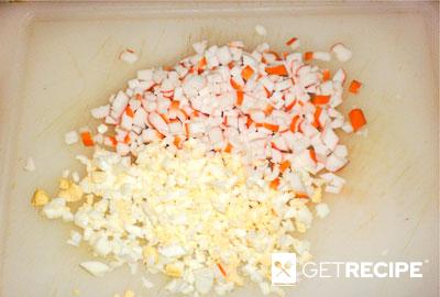 Салат из крабовых палочек и корейской морковки (2-й рецепт)