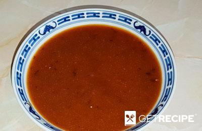 Свиная шейка со сливово-имбирным соусом на китайский манер.
