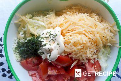 Салат из капусты с сыром и помидорами (2-й рецепт)