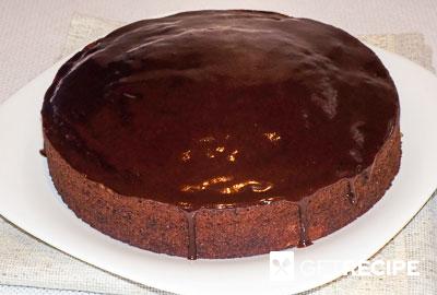 Шоколадный торт с творожно-кокосовыми шарикам (2-й рецепт)