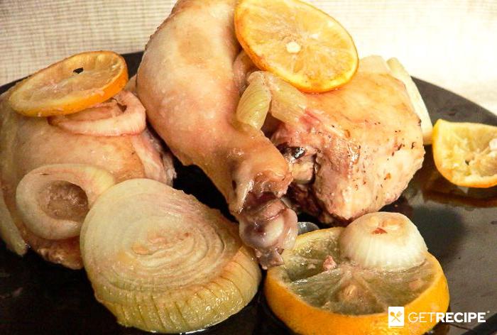 Photo of Окорочка в духовке, маринованные с лимоном и луком.
