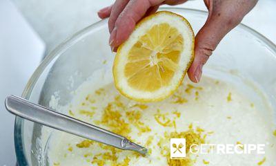Тертый пирог с творогом и лимоном