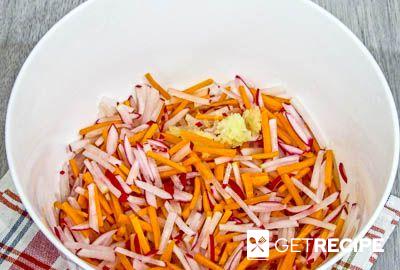 Редиска по-корейски с морковью на зиму (2-й рецепт)